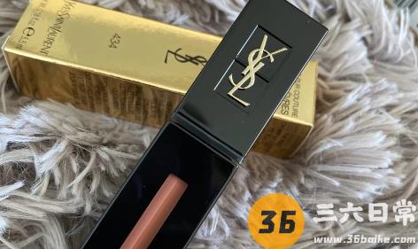 YSL2020奶茶限定黑管唇釉434口红试色，这支蜜桃乌龙茶奶昔怎么样1